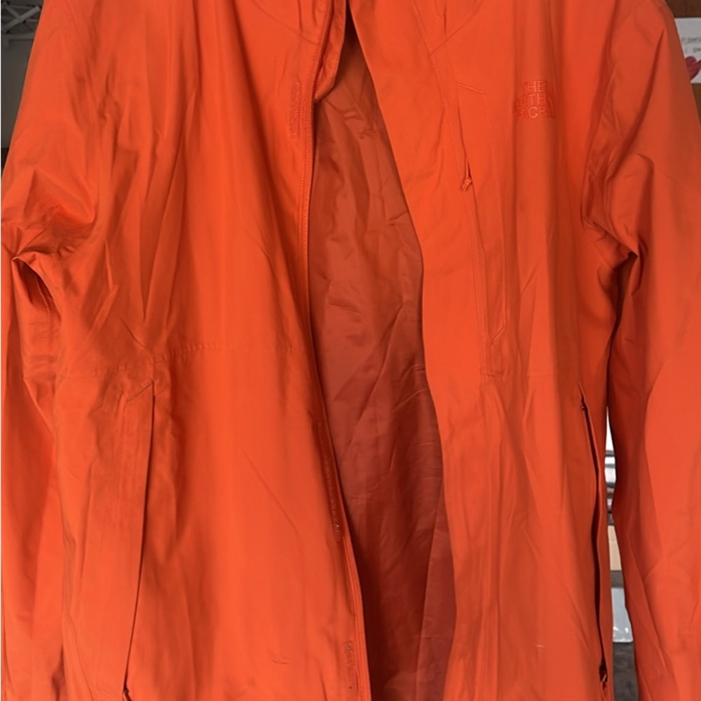 The North Face Orange Raincoat